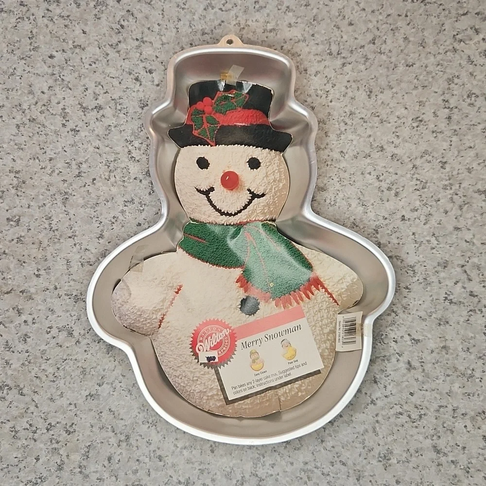 Wilton 1989 Vintage Merry Snowman Cake Pan